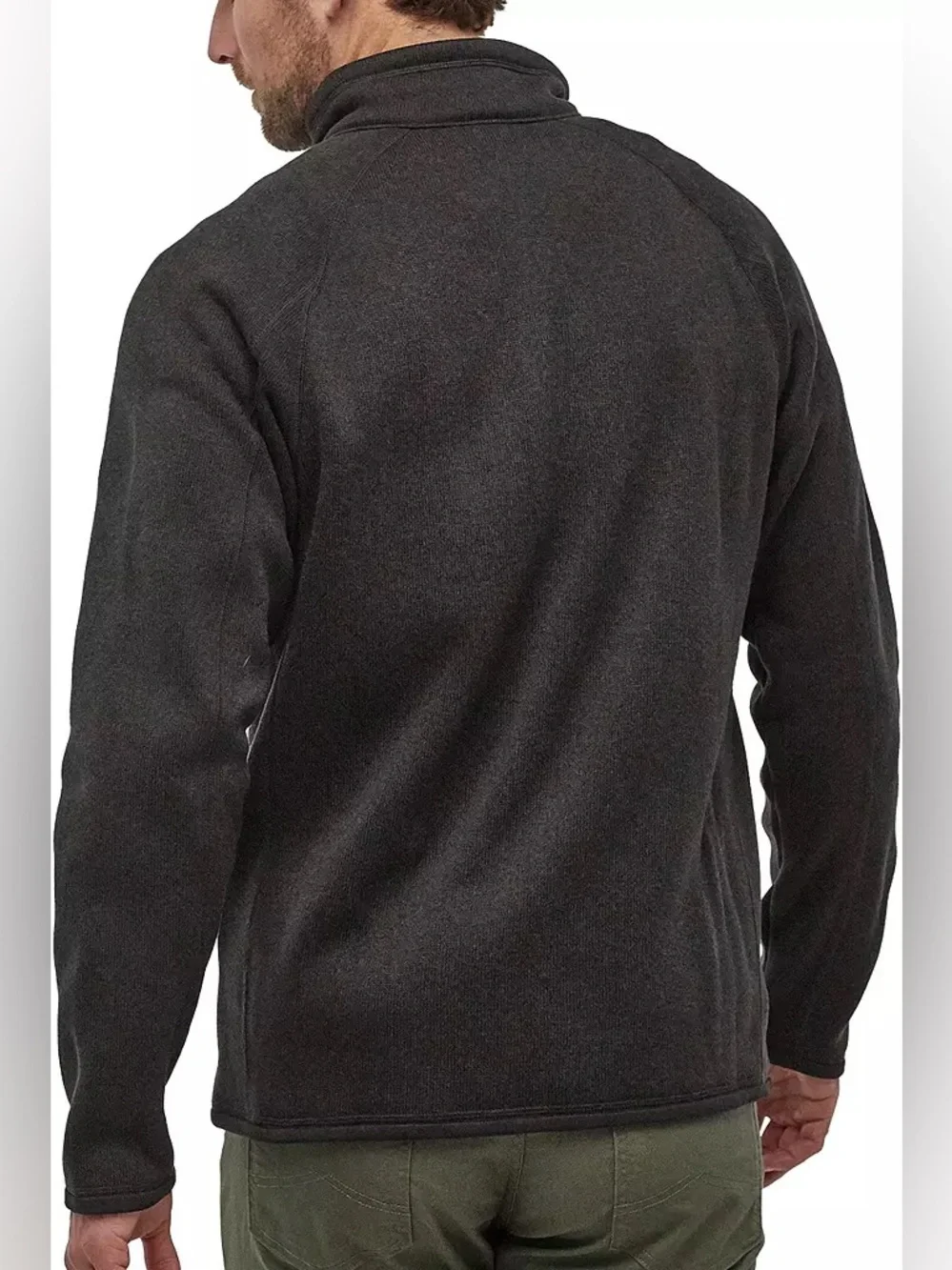 Patagonia Men's Better Sweater 1/4 Zip Pullover Size Small Black